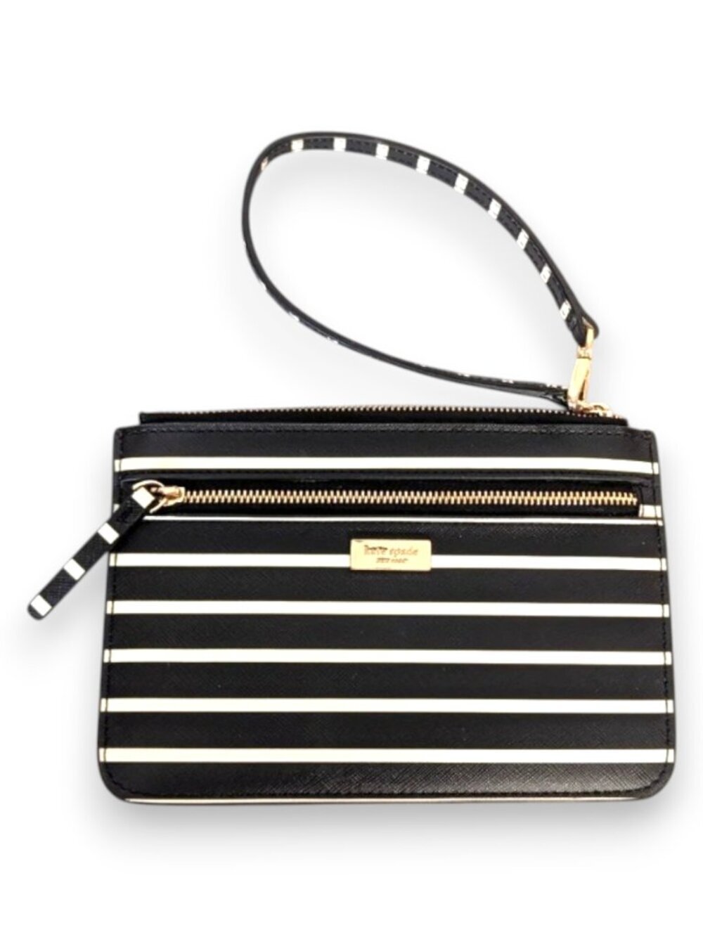 Kate Spade Shore Street Sailing Striped Tinie Wristlet EUC